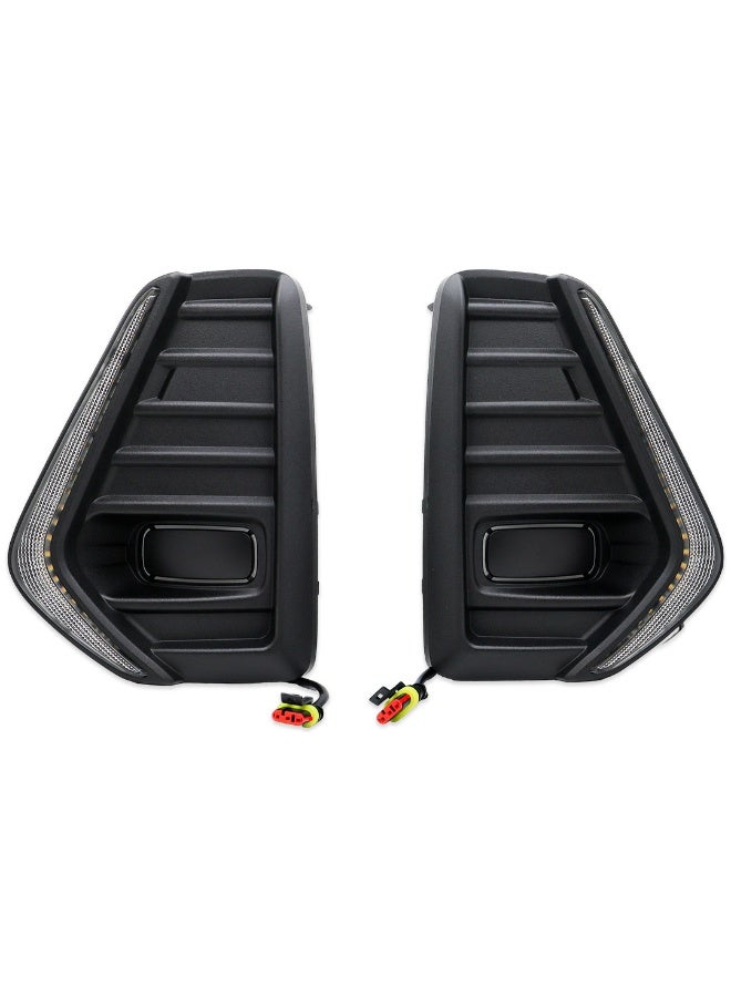 DLAA Pack of 2 Front NS1332L2L LED Fog Lamp Black Cover Only with Wires Suitable for Kicks 2021-ON | 1 Year International Warranty - Image 2